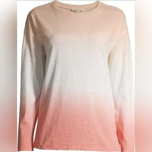 Como Blu Womens Long Sleeve T-Shirt Crew Neck Cotton Blend‎ Size L